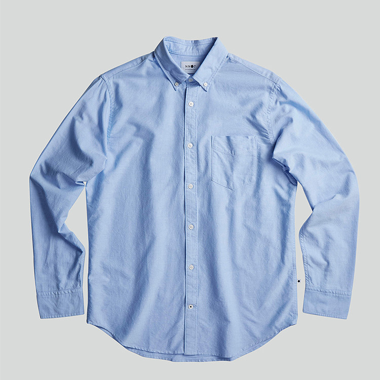 现货丹麦nn07意大利亚麻andreazzacastelli面料男款长袖衬衫