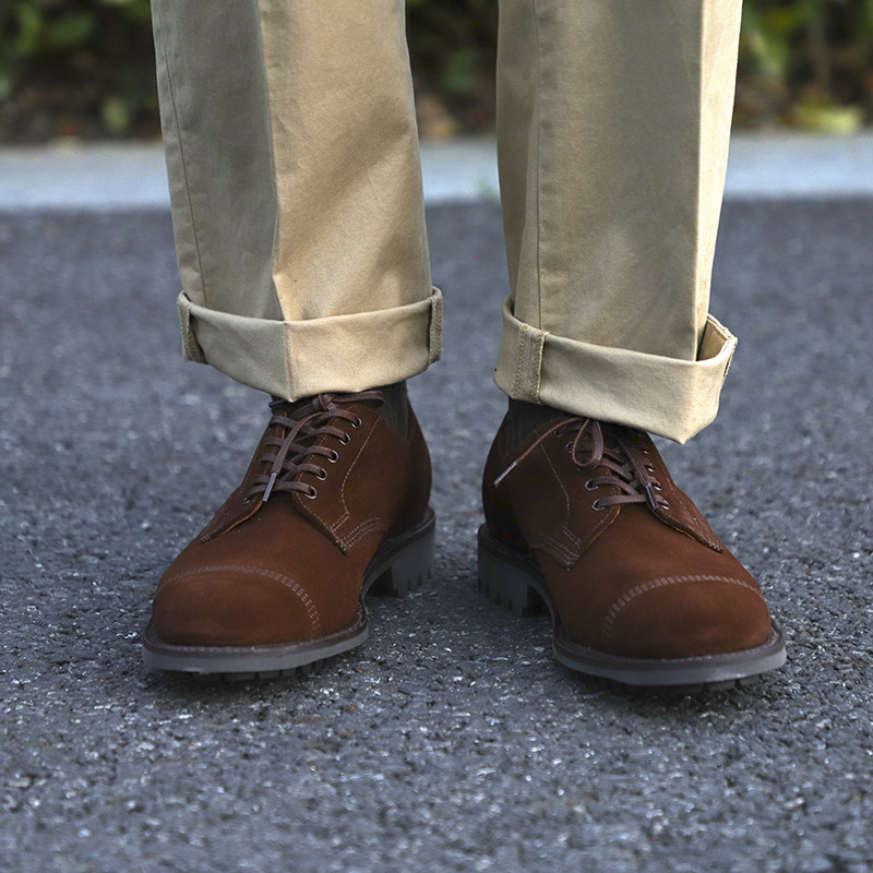 英制特别sanders军事线翻毛皮狗牙德比三接头皮鞋休闲皮鞋