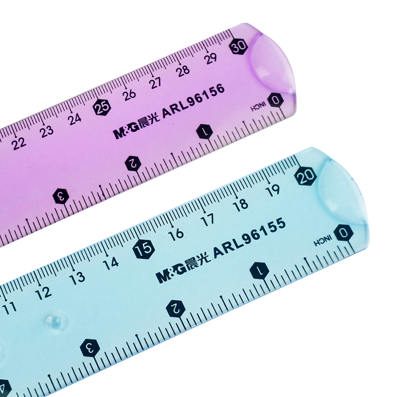 正品晨光文具小学生软尺15cm20cm30cm直尺不断各类尺