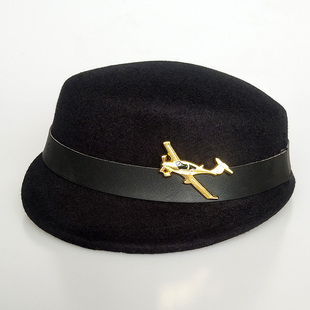 航空空姐小礼帽表演帽礼仪帽宴会帽大红礼宾女帽厦航空姐帽子女款