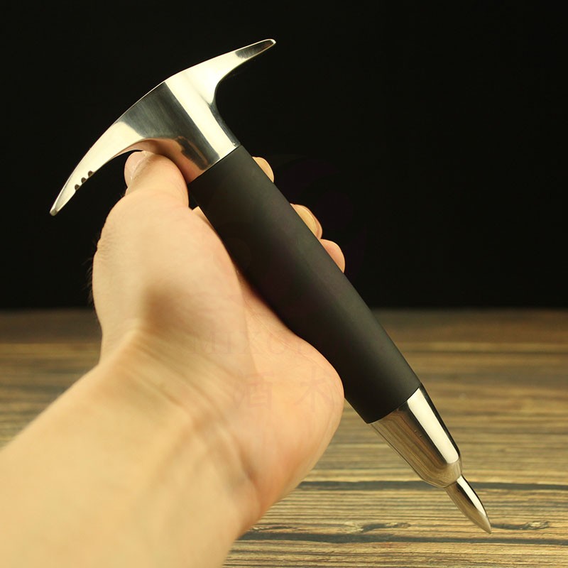 酒术不锈钢三叉冰锥调酒凿冰器凿冰球工具破冰调酒器