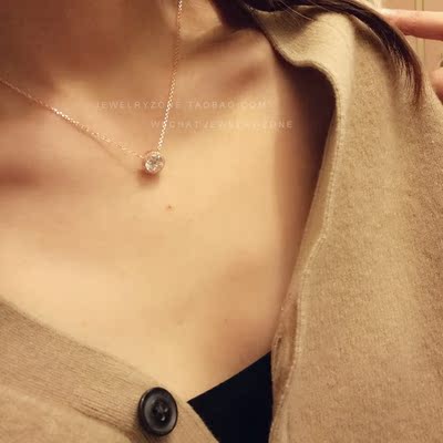 henribendel玫瑰金色璀璨石级白色锆石手镯戒指耳钉耳线项链