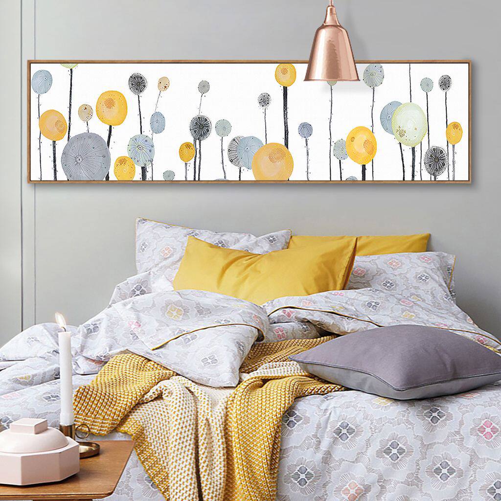 挂画北欧欧风装饰画现代简约卧室床头绿植风景小清新现代装饰画