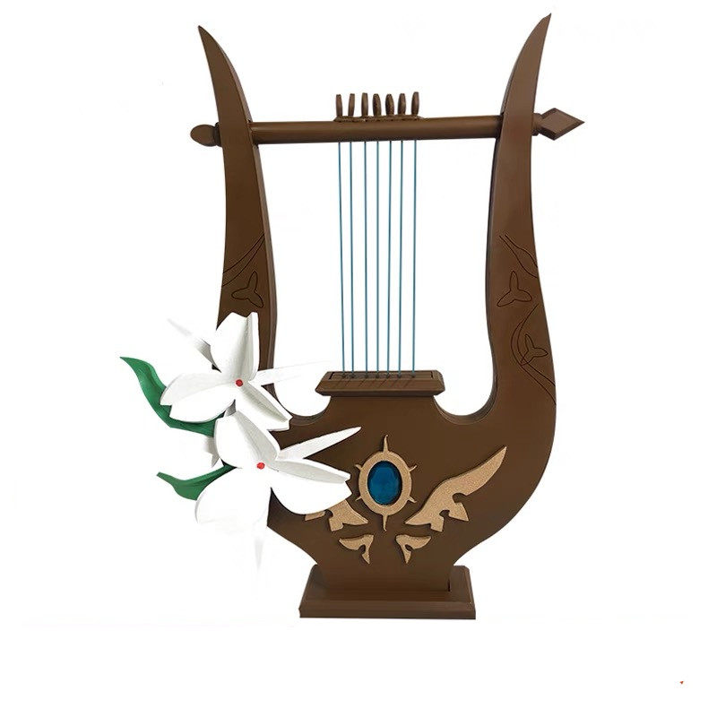 原神天空之琴木制道具武器风色诗人风神cosplaycosplay配件