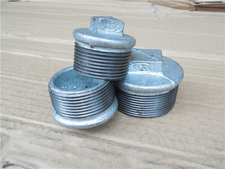 加厚国标玛钢镀锌铁外丝牙堵头4分6分1寸2寸3寸4寸管道螺纹丝堵