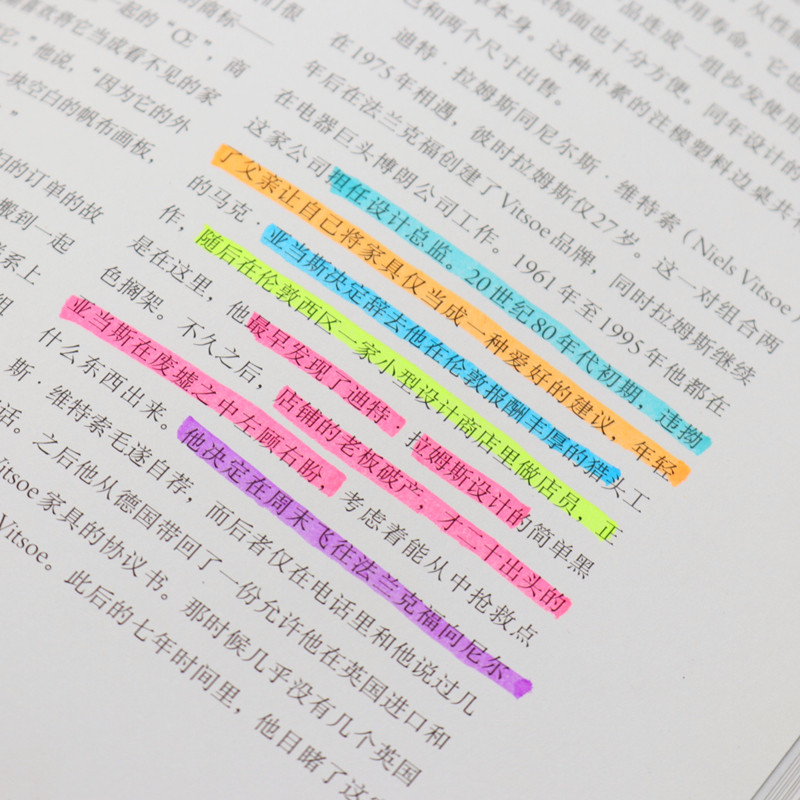 日韩小清新双头荧光笔学生用做笔记细头重点彩色荧光笔