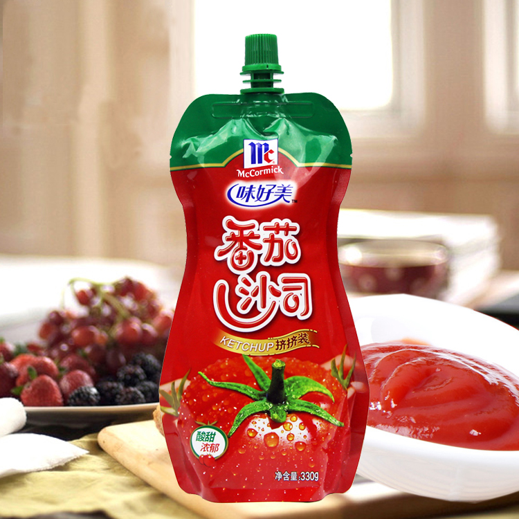 味好美意大利面酱番茄沙司牛排黑胡椒酱汁挤挤装调味酱组合790g