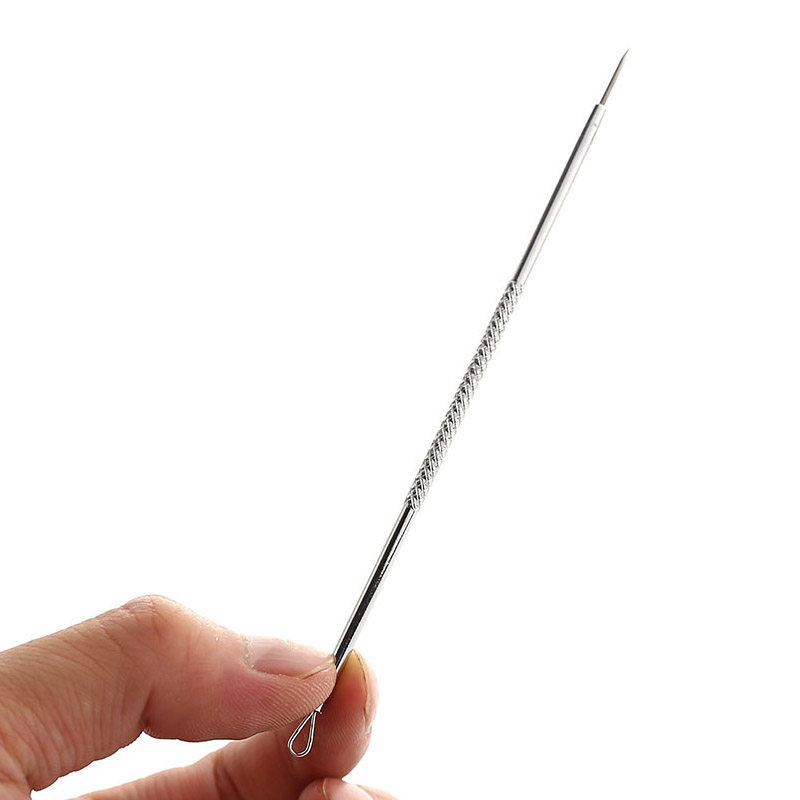 化妆美容工具防敏抗菌型不锈钢暗疮黑头粉刺挑针化妆