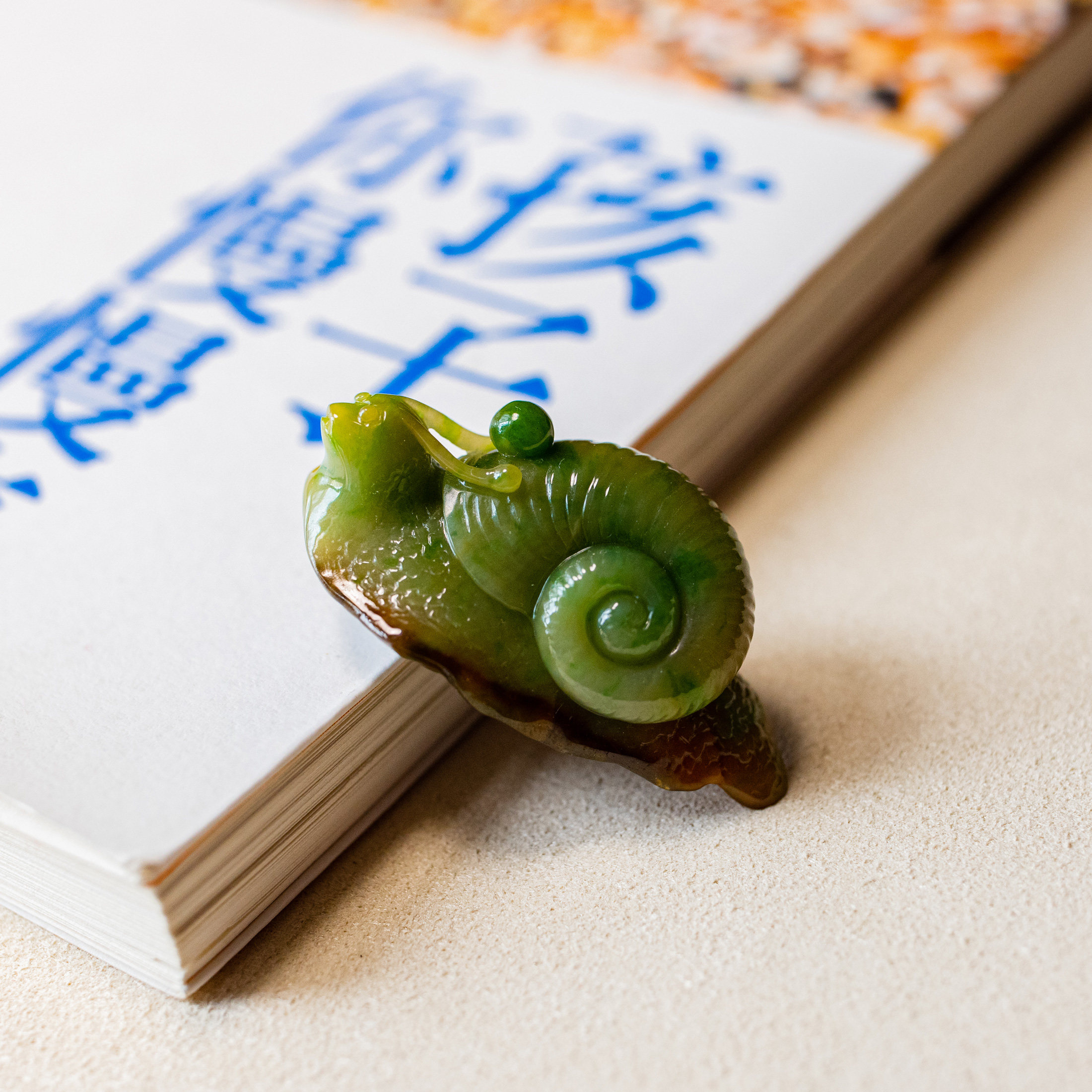 天然翡翠吊坠挂件蜗牛俏雕冰种xxs4178颈饰