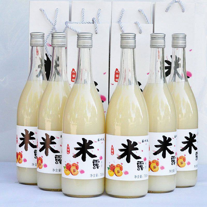 苏州桥米酒甜酒酒酿米酿水蜜桃米露月子低度微醺米酒