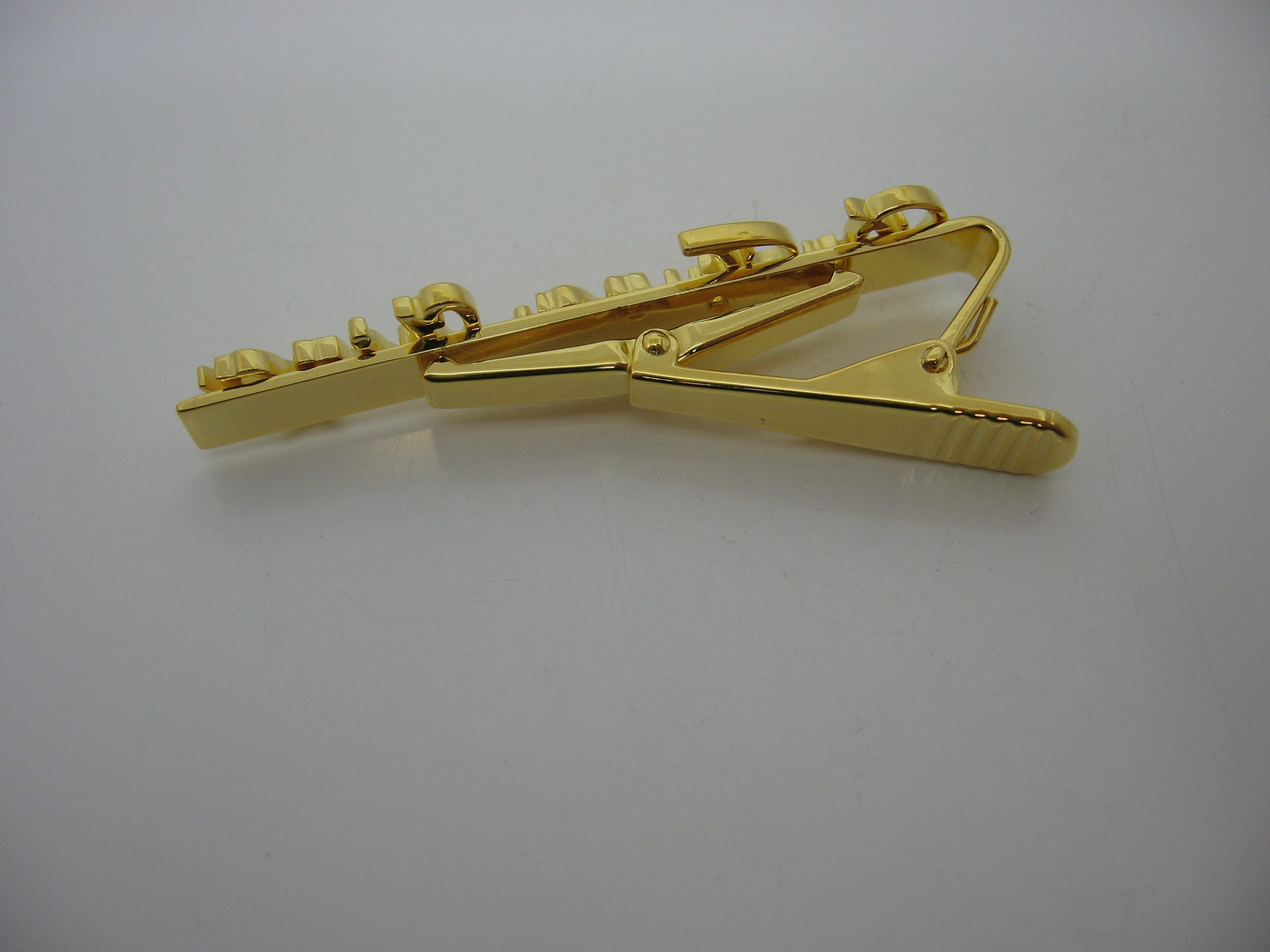 订制名字字母定做纯银订做drfungshing黄金领带夹男士其它饰品定制