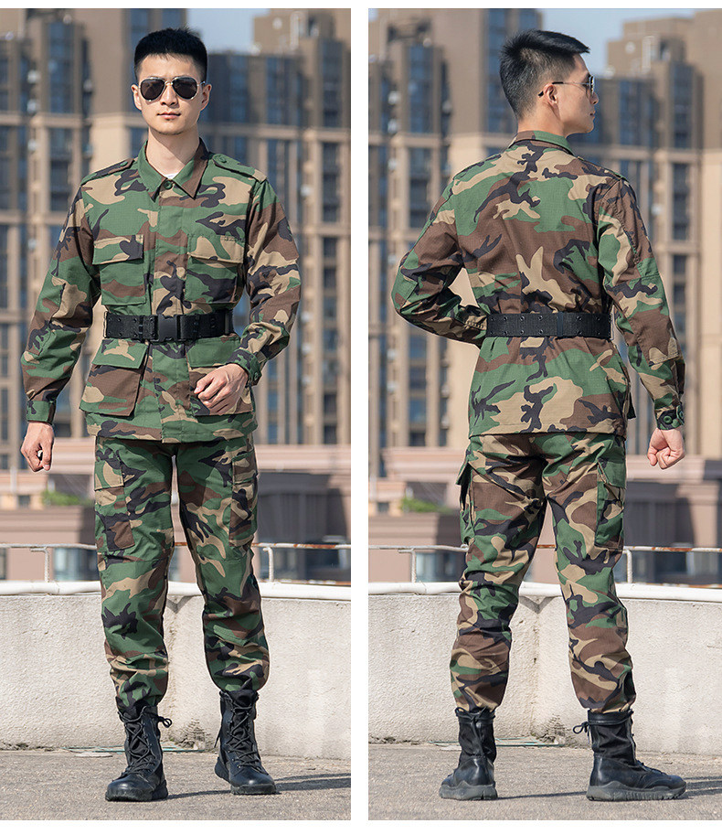 户外外军美军bdu迷彩服训练套服套装春季夏季作训外套