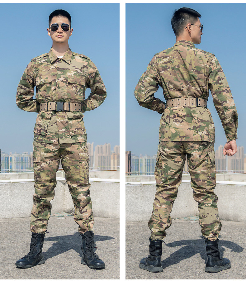 户外外军美军bdu迷彩服训练套服套装春季夏季作训外套