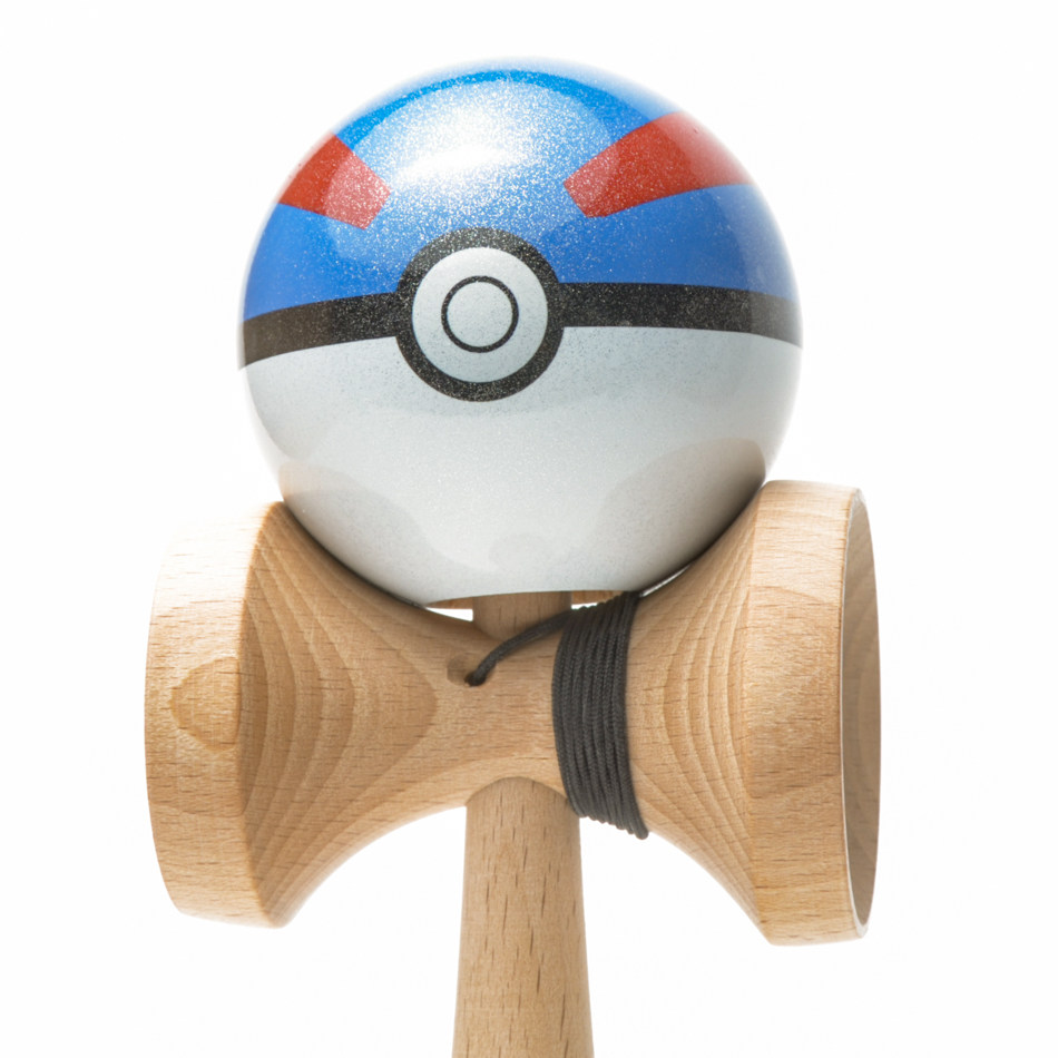 赢家剑玉 剑玉宝贝 超级球 专业竞技闪光金属粘漆进口剑球kendama