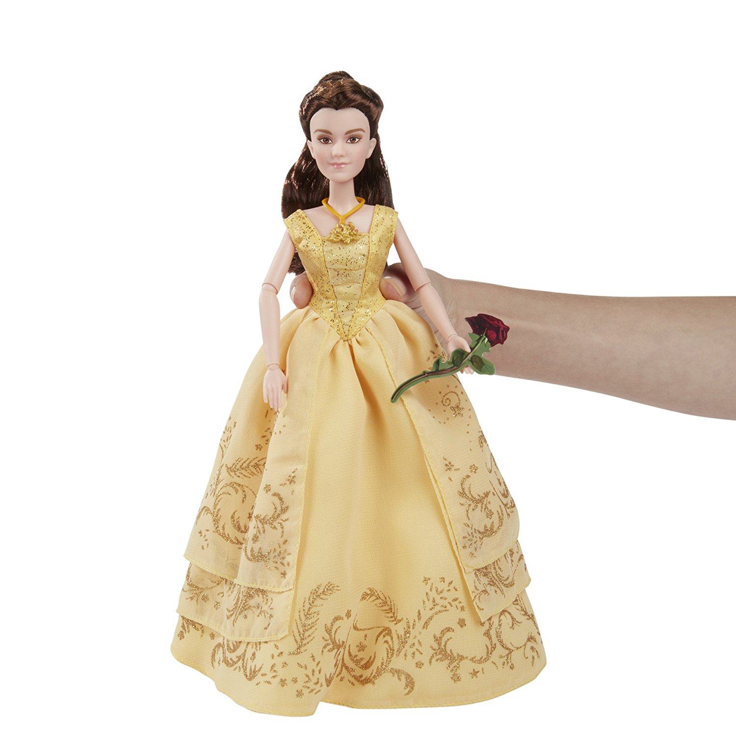 孩之宝迪士尼公主美女与野兽电影版迷人贝儿贝尔玩具娃娃收藏