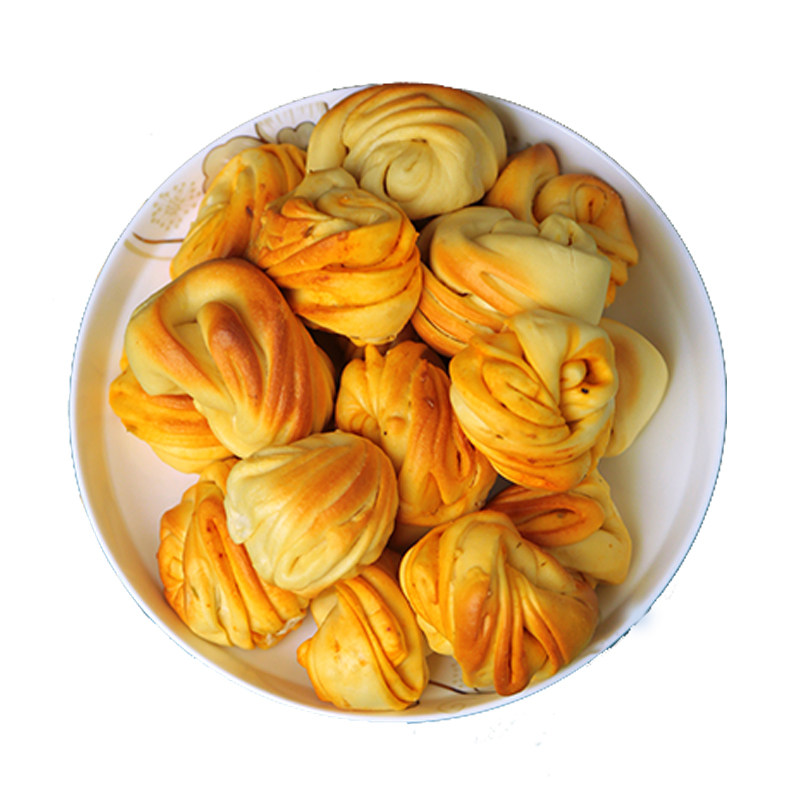 烤花卷山西特产馒头片烤馍烤花馍整箱独立包装传统中式糕点