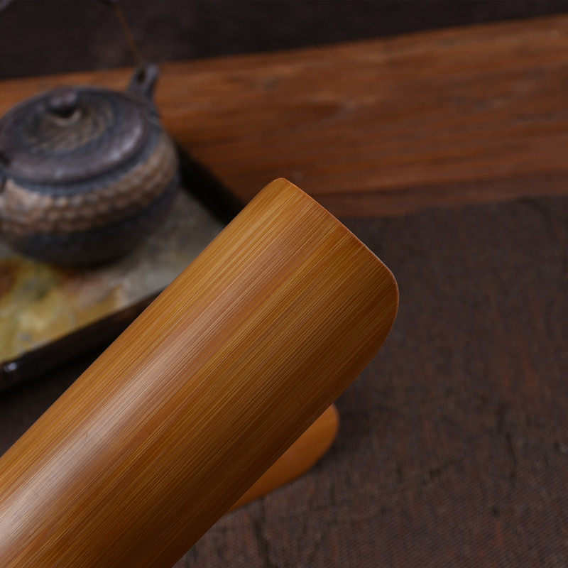 手工特精竹片竹茶竹茶则玉竹赏茶把玩竹制茶道茶匙