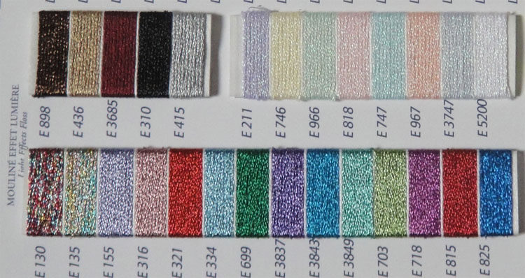 色卡dmc北京京美十字绣法国真线绣线