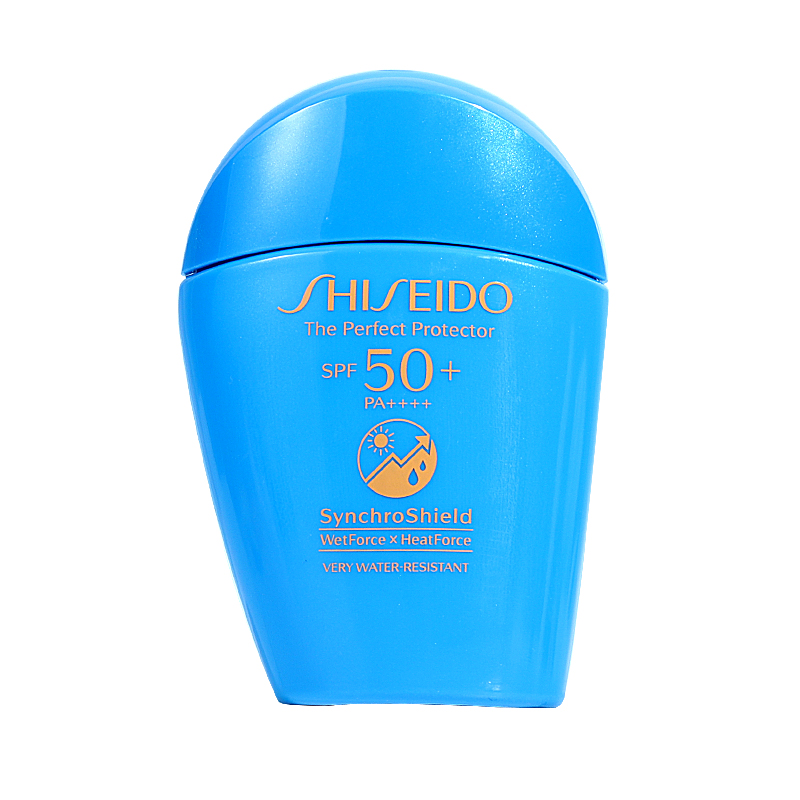 日本资生堂蓝胖子水动力防晒乳霜隔离清爽不油腻防水大容量150ml