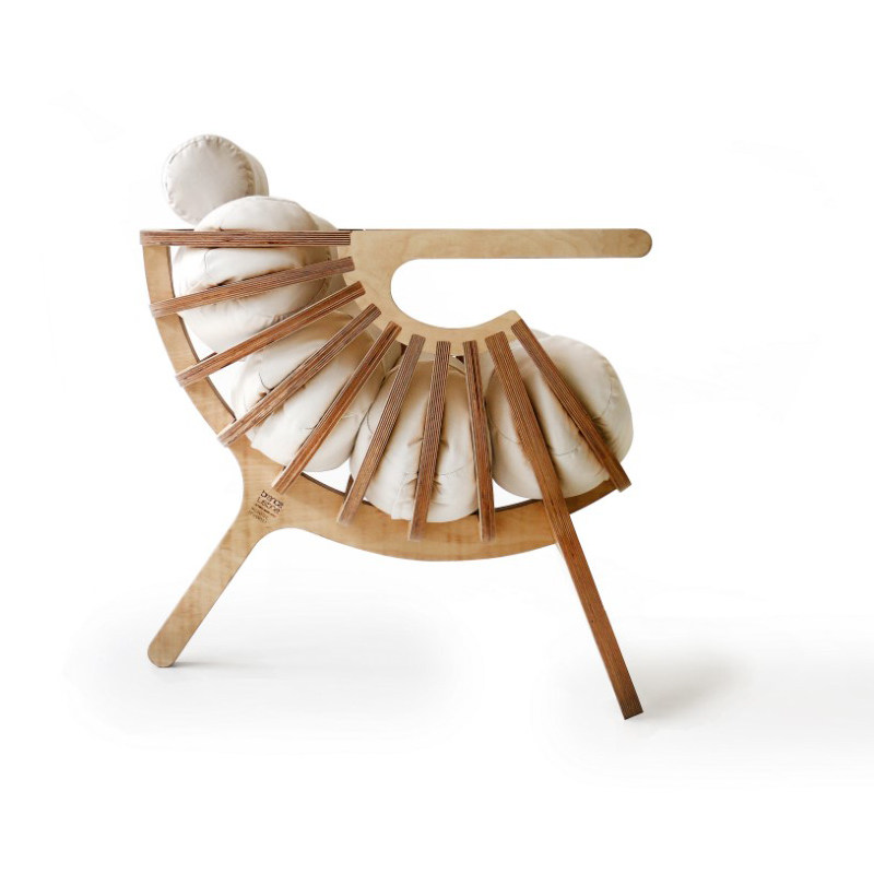 北欧设计师现代简约实木贝壳椅子小户户型客厅样板房沙发椅