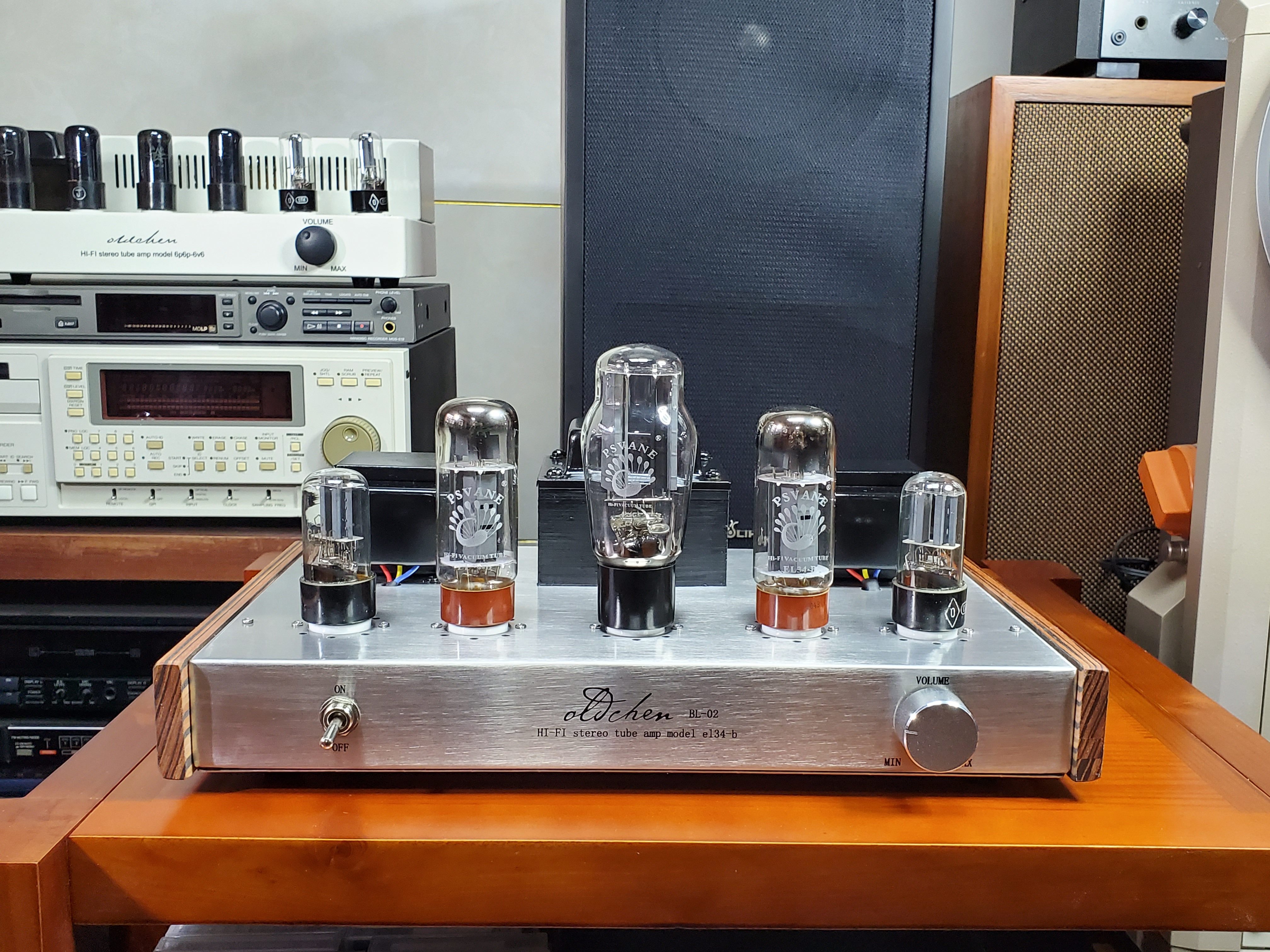 老陈胆机el34单端手工搭棚纯胆机hifi发烧音响电子管胆机