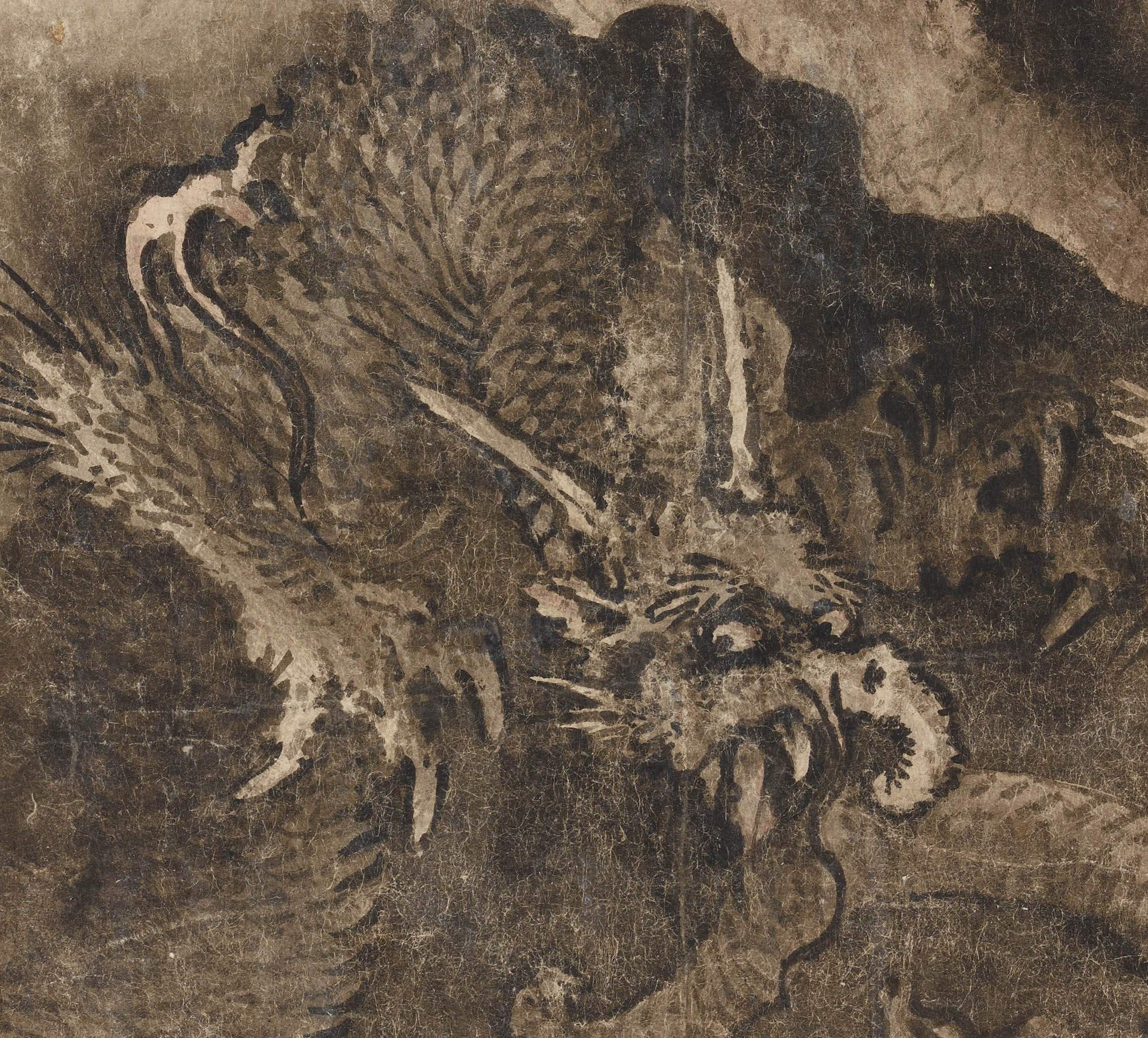 新品南宋陈容五龙龙图卷纸本高清微复制古代国画