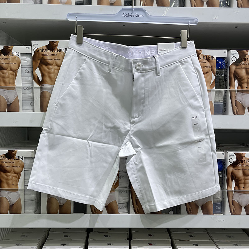 纽约大宝 Calvin Klein/CK 男士时尚百搭纯色透气直筒休闲短裤