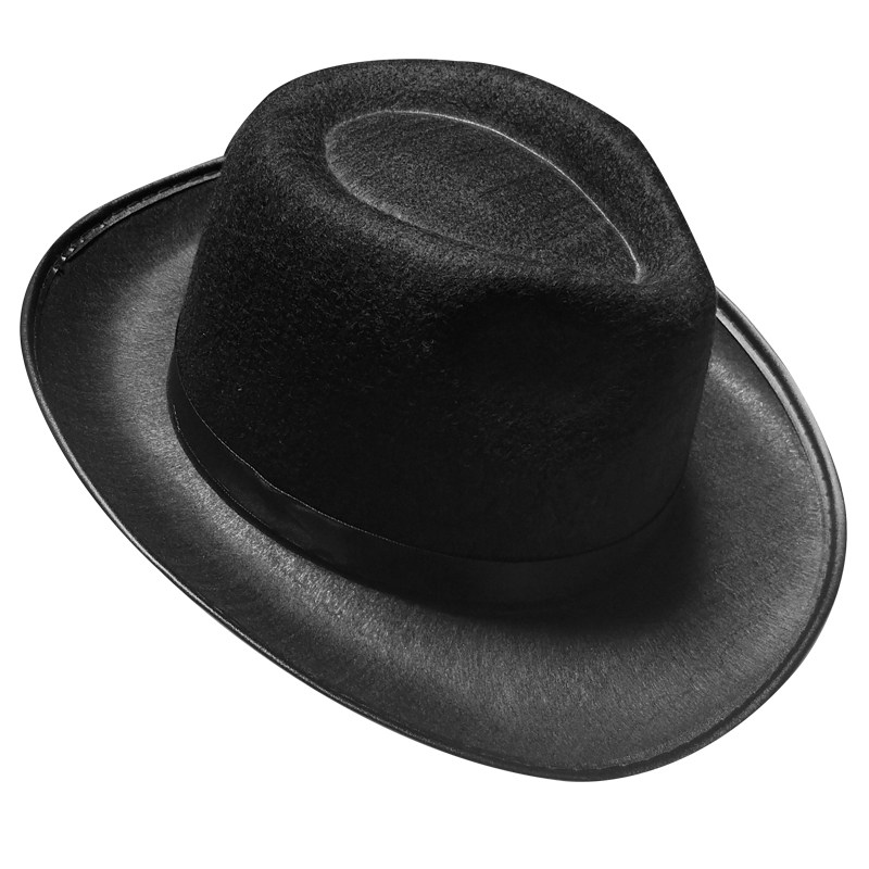 魔术师帽子林肯高帽无纺布黑色礼帽爵士成人六一聚会装饰帽子