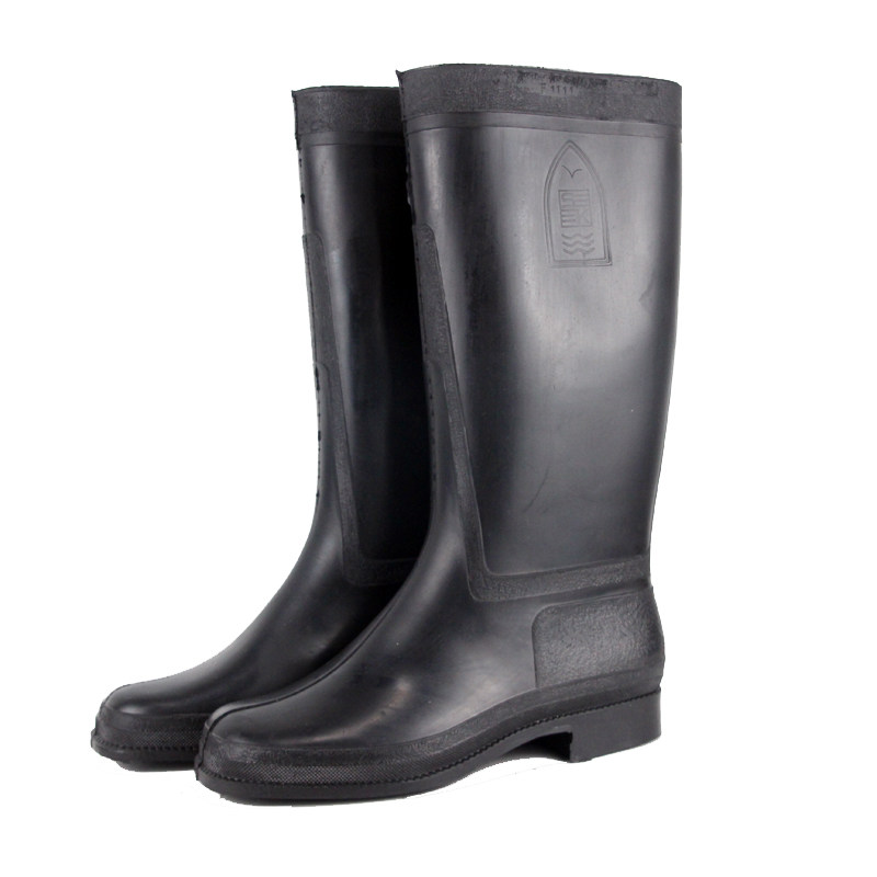 俄罗斯俄军新款vkbo橡胶防水水靴黑色高筒胶皮鞋战术靴