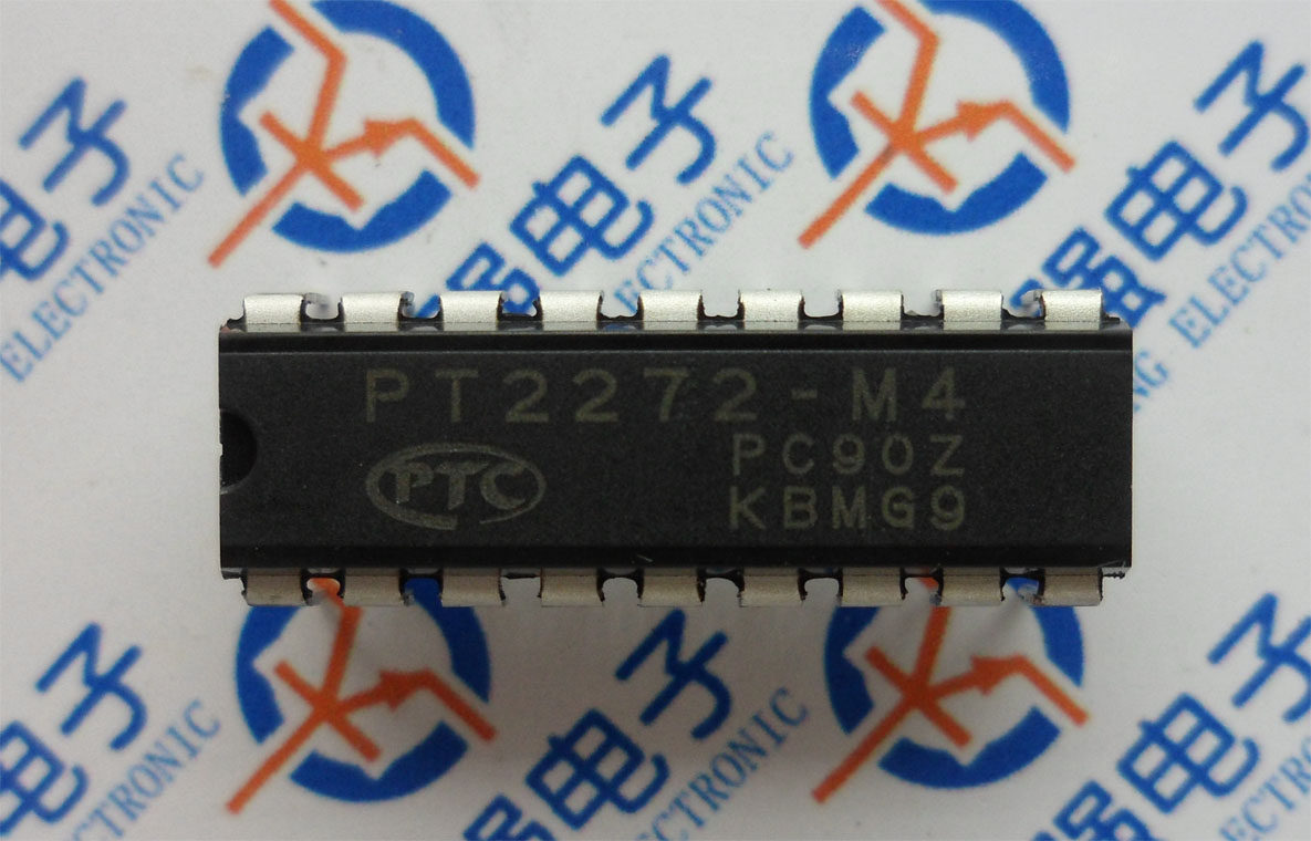 pt2272m4无线遥控接收解码器芯片dip18集成电路ic