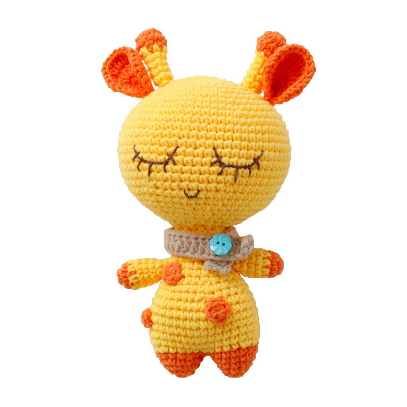 手工毛线编织勾线手织玩偶小动动物萌宠钩针diy编织材料包