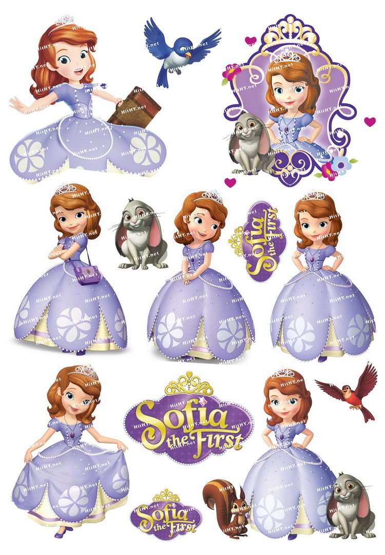 f023602小公主苏菲亚卡通动漫笔记笔记本本电旅行笔记本个性小贴纸