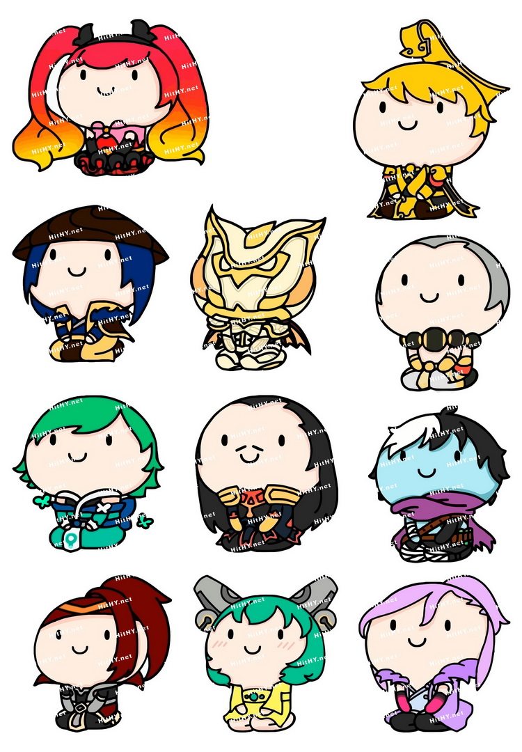 小号f025314王者荣耀卡通动漫电脑手机旅行拉杆箱笔记本个性小贴纸