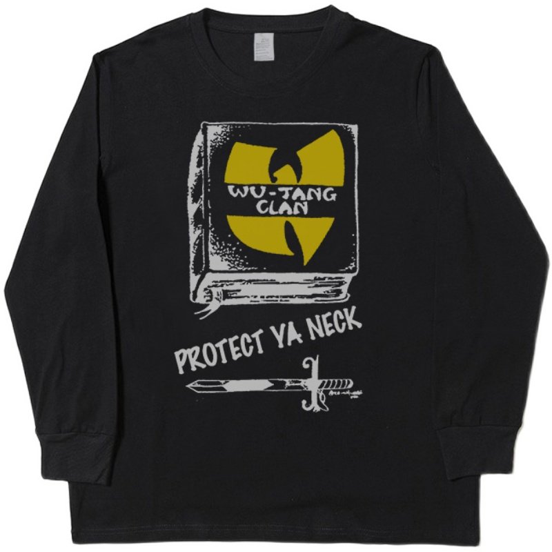 武当wutangclan欧美街头经典长袖hiphop说唱t恤