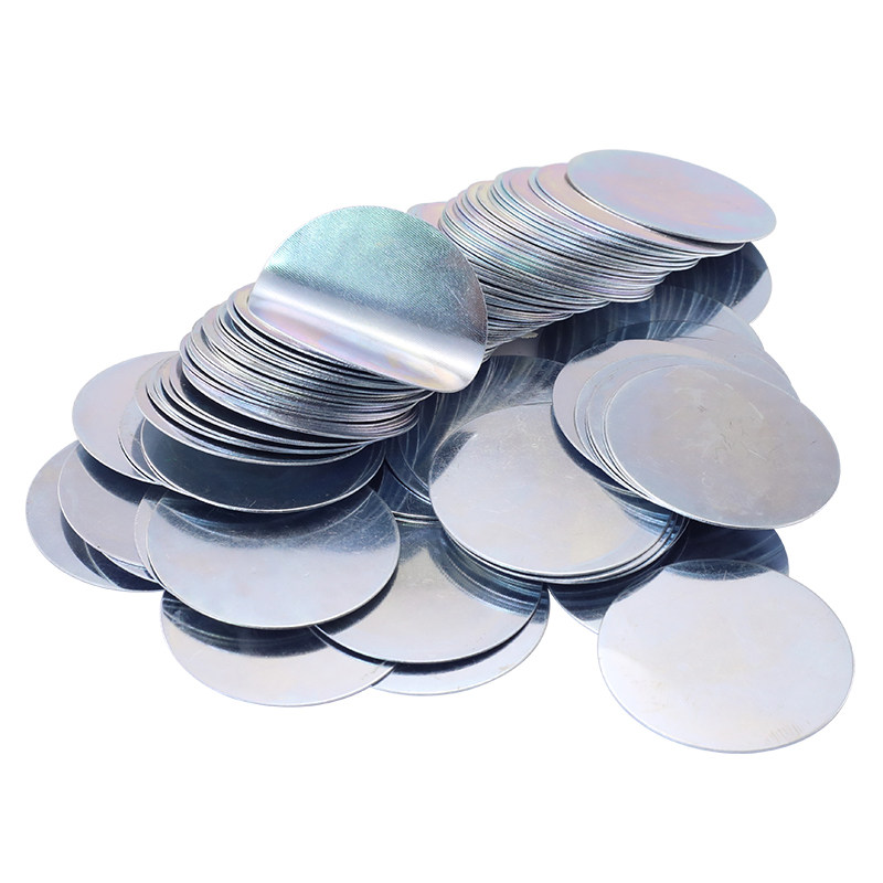 铁片包邮100片超薄手工眼影扣盘长方形小吸包装吸铁石