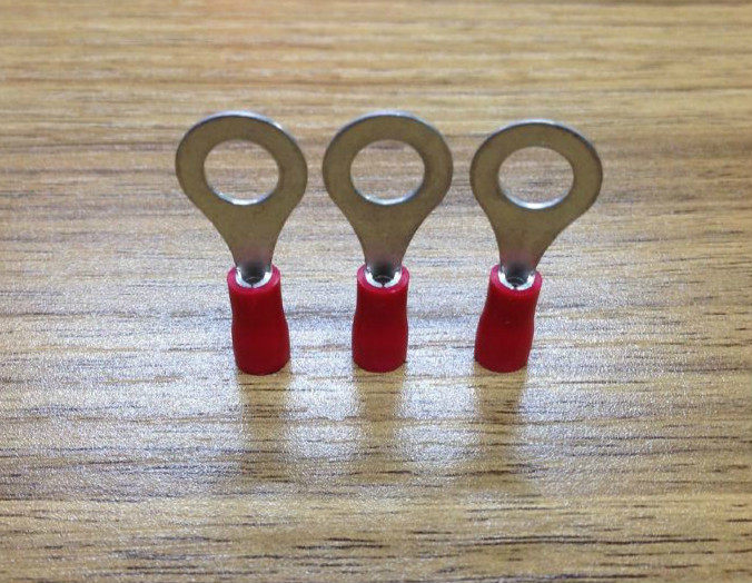 端子冷压接线端子圆形绝缘线耳铜鼻rv1256接线端子