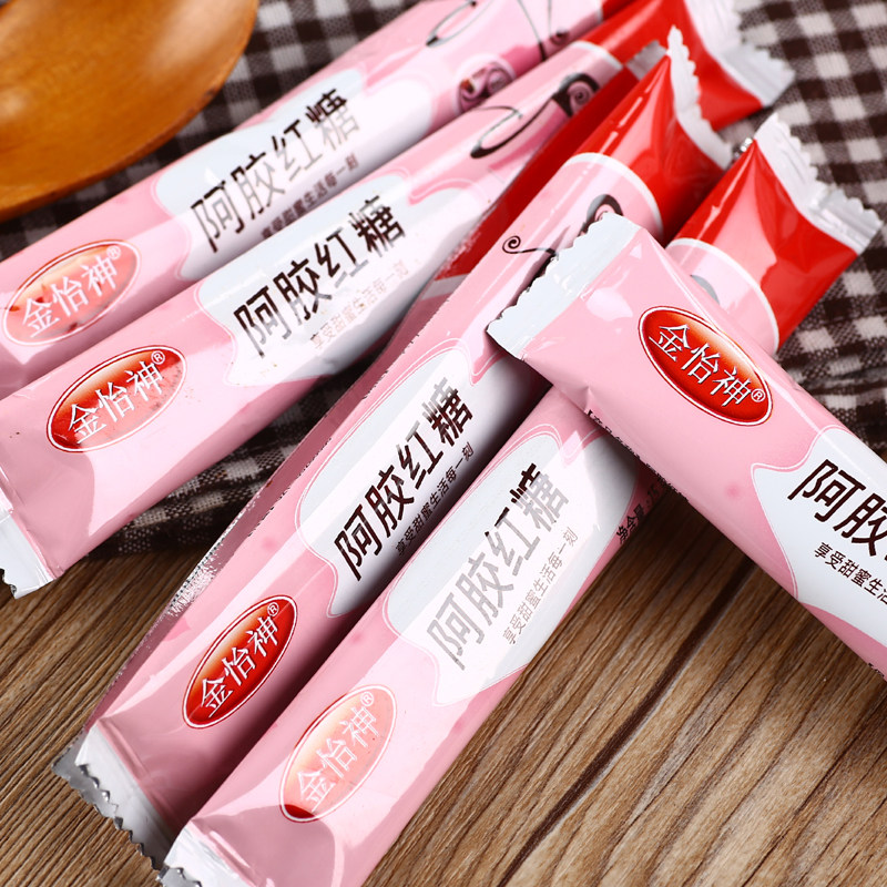 金怡神阿胶红糖月经红糖姨妈女生经期广西大枣红枣红糖小袋装