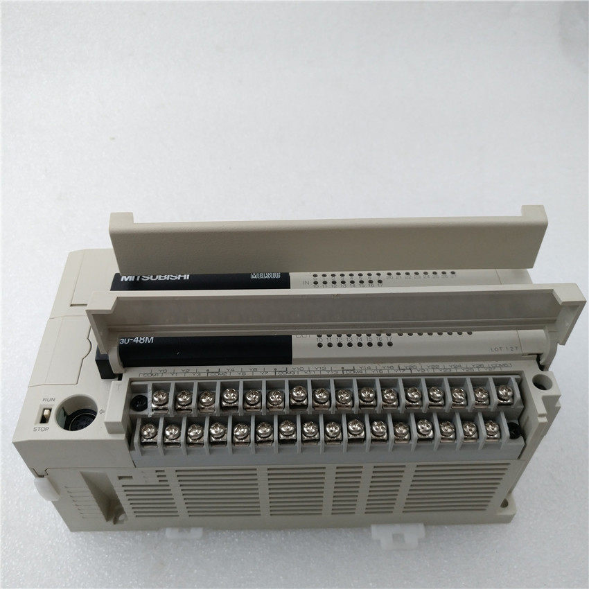 三菱plc模块fx3u48mtesa成色漂亮实拍plc