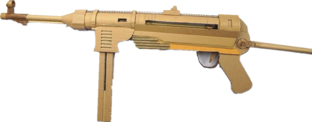 图纸mp40冲锋枪手工瓦楞瓦楞纸纸板diy制作模型其他类型纸模