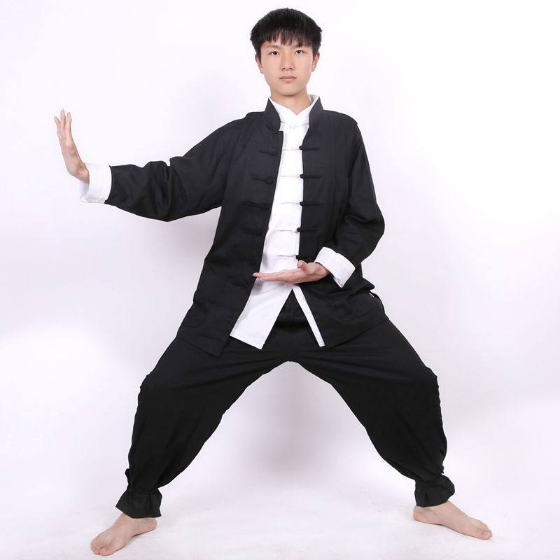 李小龙衣服叶问同唐装男青年中式咏春马褂功夫纯棉民族服装