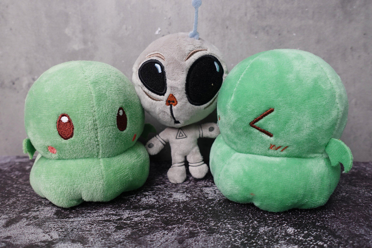 星之所在 外星小绿人第一辑 毛绒公仔玩偶宇宙抽屉未来局太空玩具