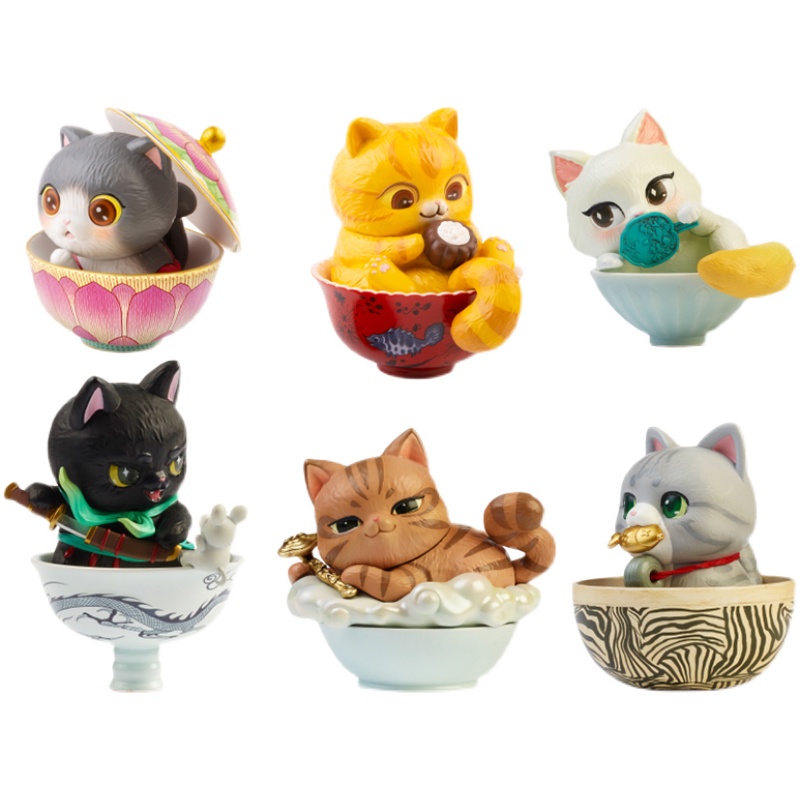 现货观复猫盲盒博物馆的人气猫馆长潮流玩具猫咪公仔
