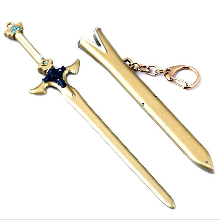 动漫刀剑神域桐人白剑逐暗者金属刀鞘钥匙扣阐释动漫手表