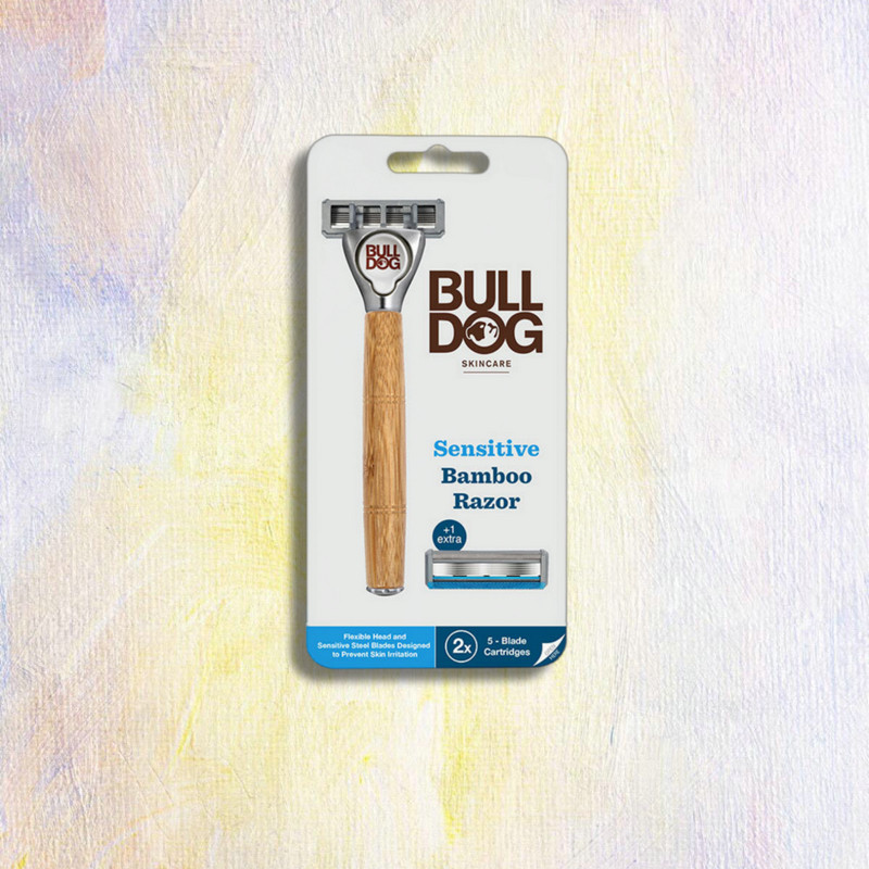 剃须刀英国bulldog敏感竹柄手动斗牛犬男士可拆卸刀架剃须刀