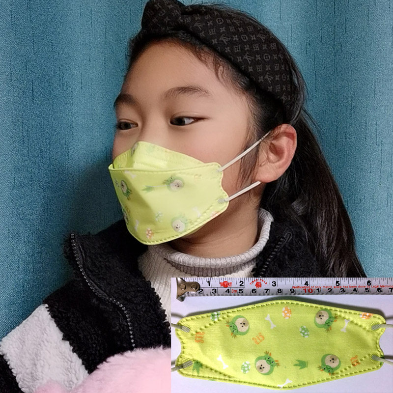 迷彩小儿儿童韩国kf94口罩3d立体4层防护口罩