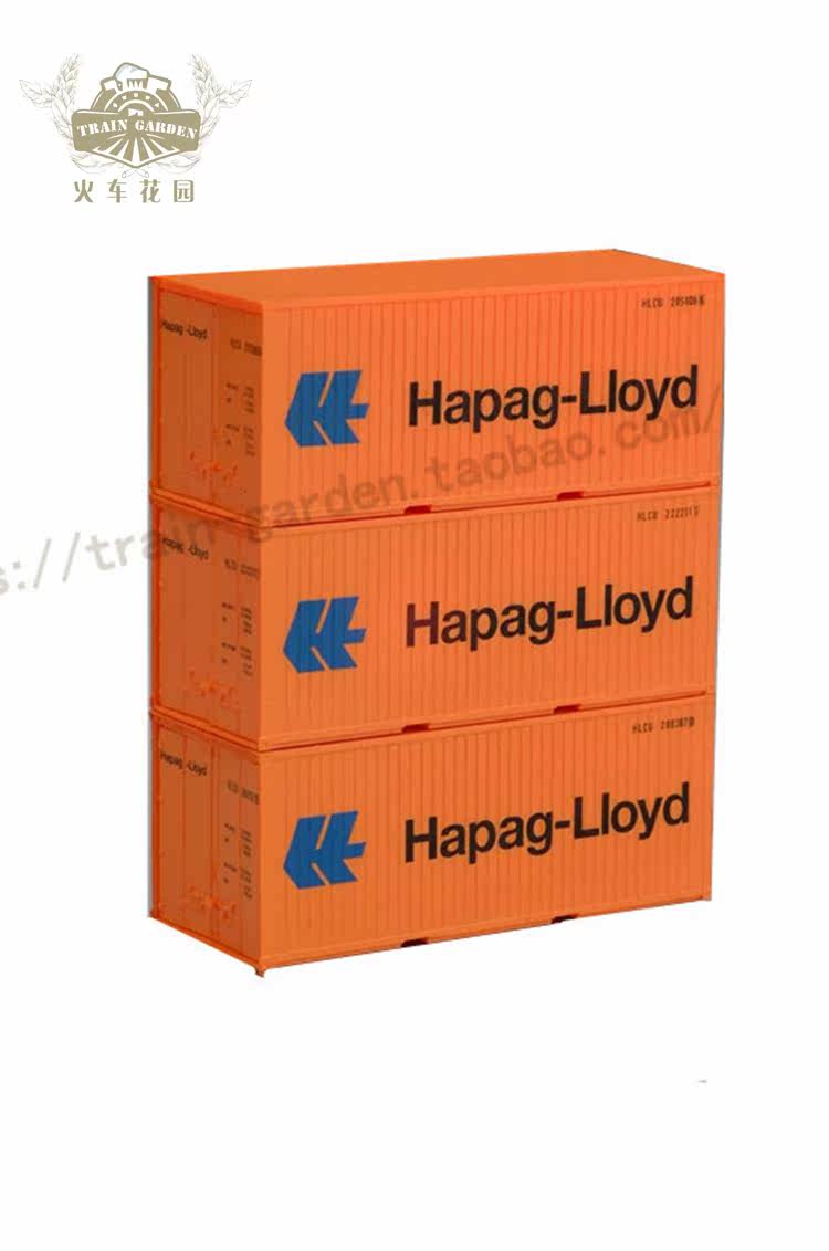 德国piko5620220尺货柜赫伯罗特集装箱开门火车火车