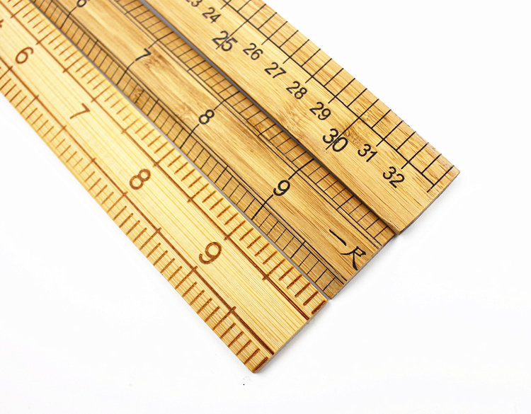 市尺竹尺测量衣服尺子服装裁缝工具木尺1米尺子