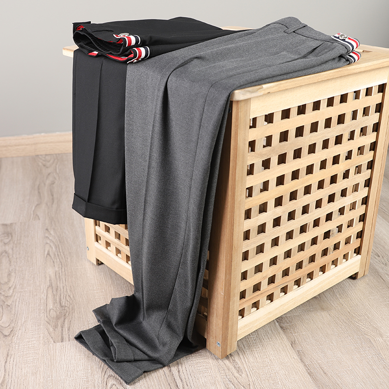 鼎级配置！羊绒+羊毛+天丝！春夏男士时尚英伦高端九分西裤休闲裤