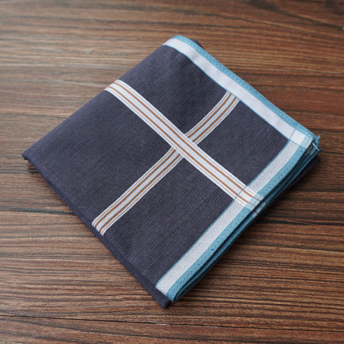 5条包邮 男士纯色缎纹全棉柔软擦汗手帕口袋巾纯棉手绢手巾纯棉