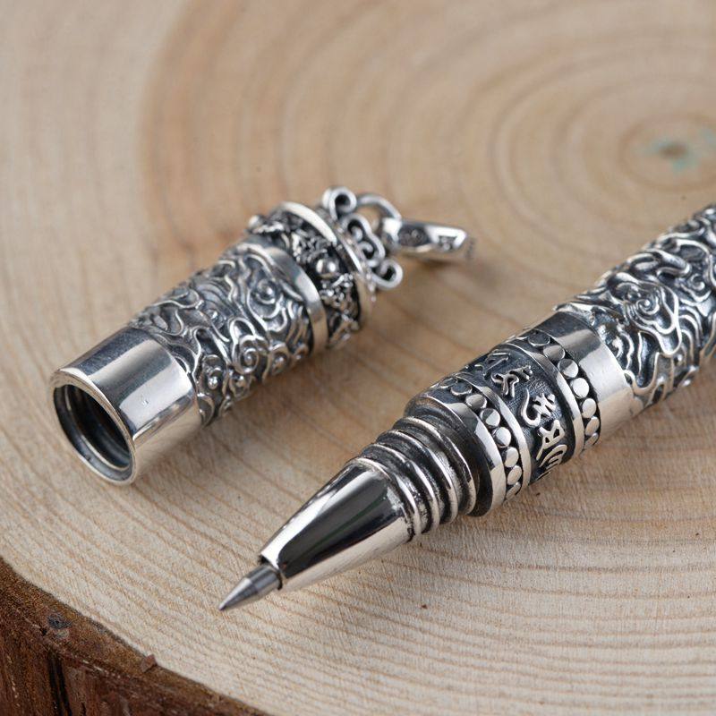 银笔纯银925银纯银笔高档中性笔金属商务签字笔男女生日礼物新年